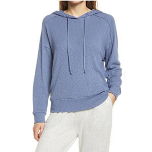 Gibson Look In Denim Raglan Hoodie Size Small